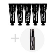 신디픽 / 초마드 픽! 차차 블랙 치약 5개 + 사은품 증정, 브레스미스트 스트롱민트향 10ml, 차차치약(블랙) 100g 5개
