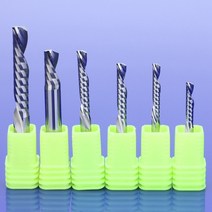 1pcs aaa shk 3.175456mm 왼쪽 나선형 다운 컷 하나의 플루트 라우터 비트 cnc 엔드 밀 카바이드 밀링 커터, 4x42