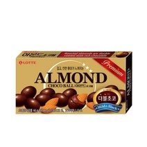 칠성 발렌타인데이 초콜릿 초콜렛 롯데 아몬드초코볼 대용량간식 간식세트 사무실간식 46G 5개, 30세트