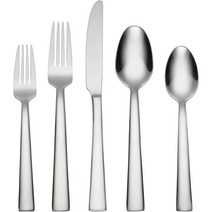 오네이다 메디슨 에비뉴 45피스 캐주얼 플랫웨어 세트 180 스테인리스 8개 서비스 실버 45개, 45-Piece Flatware Set