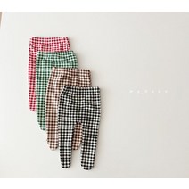 [오늘출발] 마이베베 기모 체크유발레깅스 출산선물 베베유발타이즈 아기체크레깅스