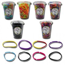 머리끈 컵 고무줄뜨개질 머리묶거나 뜨개질 할때 사용합니다., 컵 투톤 대