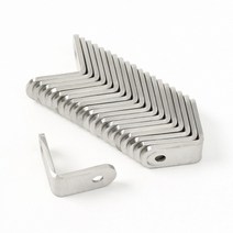 스텐꺽쇠 코너철 20P세트 30X30MM 파이프연결밴드 호스고정 호스고정클램프 파이프밴드, 20개