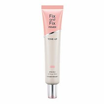 ETUDE (에튜드) 픽스&픽스 톤업 프라이머 로즈 (화장 기초 모공 커버 선스크린 핑크) 30ml (x 1) ETUDE (エチュード) フィックス&フィックス トーンアッププライ