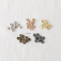 5mm 미니 금속단추 5컬러 합금소재 육일돌 인형단추 인형옷부자재, 실버, 1개