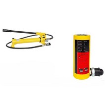 에어실린더 공압 부스터 유압 펀치 가스 압축기 증압기, (10T 100mm)+(CP-700) 수동펌프