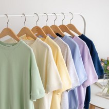 파스텔 반팔 맨투맨