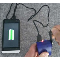 자가발전기 휴대용 핸드폰 충전 수동 발전기 비상응급, 태양열 수동 파워뱅크 10000mA 충전 3번