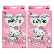 [지노앤코] 헬로키티 열냉각시트 13세이하용 6매입 무배, 2개