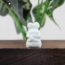 15 인치 Scamp 토끼 동상 홈 장식 치유 크리스탈 석영 손 조각 보석 귀여운 동물 입상 사무실 선물 인테리어, Amazonite
