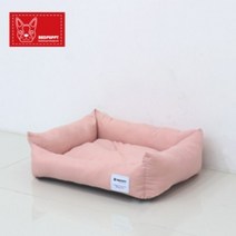 레드퍼피 컬러풀 코트 반려동물 방석, 파스텔핑크