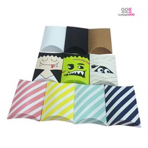 와요또 오목상자 반달상자 선물 포장 3종 낱개판매, 줄무늬-파랑