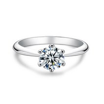 모이사나이트 반지 링 보석 결혼 약혼 프로포즈 다이아 웨딩밴드 anujewel 1ct 2ct 3ct 5ct d color moissanite 여성용 925 스털 실버 솔리테어