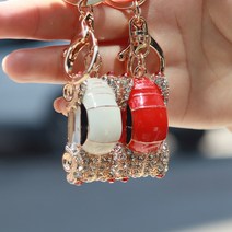 더웨스트 예쁜 큐빅 키링 자동차 키홀더 열쇠고리, 6.블링카(화이트)