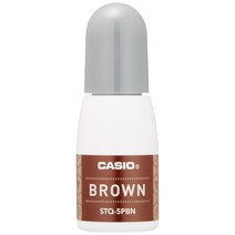 CASIO 카시오 스탬프 메이커 포무리에 잉크 STQ-5PBN 브라운, 1개