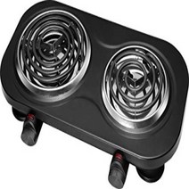 Uniware Electric Double Coil Stove ETL Certified 1500w 60hz 18.5 x 9.5”, 1