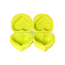 국내산 민무늬 하트 실리콘 몰드 1 2 4구 케이크 캔들 비누 만들기 석고방향제 금형 석고방향제틀