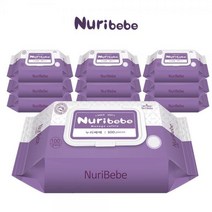 마미요 누리베베 아기물티슈 캡형 100매x10팩, 상세페이지 참조