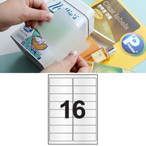 반투명 라벨지 인쇄 가격표 스티커 가격텍 라벨러 16칸 10P 프린텍 라벨 메이커 라벨텍 날짜 전선 네임택 이름표 스티커지 코팅 용지 A4 프린트 라벨링 프린터 분류 표기용 레이저