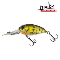 몰릭스 하드베이트 스컬포 DR 레틀인 플로팅 크랭크 베이트 배스 루어 낚시, 528 pearlescent shad