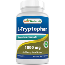 베스트네추럴스 L 트립토판 1000mg 60정 수면 세로토닌 L-Tryptophan, 2병