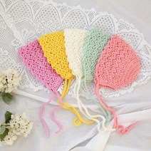 러브컨츄리 봄봄 베이비 보넷 만들기 뜨개질 DIY 패키지, 오렌지, 1개