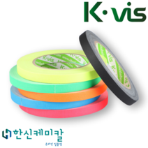 KVIS 게퍼 개퍼 테이프 GAFFER TAPE 다양한색상 12 25 50mm X 25M, 25mm X 25M, 검정색, 1개, 1개