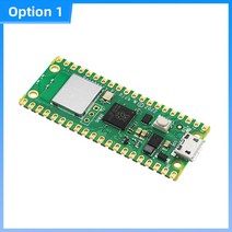 메인보드 라즈베리 파이 Pico W WiFi 2.4 5G 무선 모듈 RP2040 듀얼 코어 프로세서 마이크로 컨트롤러 옵션 케이스 GPIO, [01] Option 1, 01 Option 1