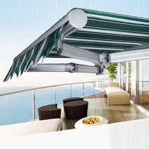 접이식 어닝 5X2m 차양막 천막 카페 그늘막 차광막 야외 햇빛가리개, 단품, 단품