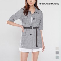 더핸드메이드 더핸드메이드 벨티드 린넨자켓