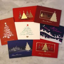 마음담아 고급 금박 크리스마스 카드 연하장 8종, 2. 레터링트리