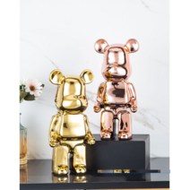 베어브릭 저금통 곰돌이 인테리어 장식품 대형피규어 50cm, 골드50cm