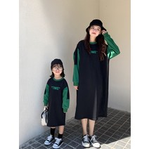 맘 양녀룩 하프 기모 맨투맨 엄마아이세트 겨울옷 패밀리룩 맘커플룩 암마랑커플룰 딸엄마커플룩