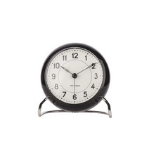 아르네야콥센 STATION 1939 테이블 탁상 시계, 1개, 블랙