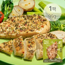 꼬꼬빌 [꼬꼬빌] 심쿵 닭가슴살 허브 99g x 1팩, 심쿵닭 허브 99g 1팩