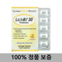 골드뉴트리션 락토비프 프로바이오틱스 유산균 300억 CFU 60 베지캡슐 2개월분