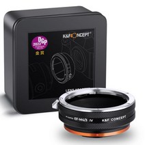 K F Concept EFM43 Canon EOS EF 마운트 렌즈 M43 카메라 어댑터 링 마이크로 43 MFT 시스템 올림푸스 용, CHINA_주황색 | Thirds | 캐논 EF (EO