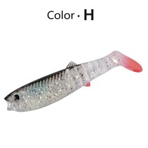 MEREDITH Cannibal Baits 80mm 100mm 125mm 인공 소프트 낚시는 Wobblers 루어 실리콘 쉐이드 웜베이스 미, CHINA_100mm 5pcs, 08 H_03 100mm 5pcs