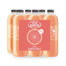 돈시몬 자몽주스 1Lx6 코스트코 100%프로 착즙쥬스 에이드베이스 핑크 홍자몽 음료수