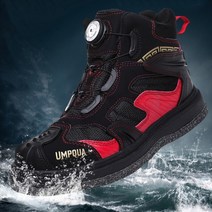 선상낚시 갯바위 논슬립 낚시신발 야외 바위 낚시 신발 사계절 바다 미끄럼 방지 펠트 스틸 네일 바닥 등반 암초 소매 가격 제어 350, 14.42  빨간