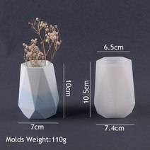 홈공예 화분 꽃병 DIY 에폭시 콘크리트 냄비 사출 금형 장식 수제 선물을위한 몰드, 0002-c