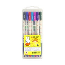 (동아) 미피 유성볼펜 0.5mm 7색세트 미피볼펜