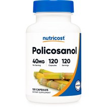 누트리코스트 Nutricost 폴리코사놀 혈관청소부 40mg 120 캡슐
