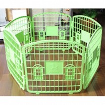 강아지 울타리 강아지펜스 대형 그린 6P 유아안전문