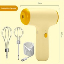 무선핸드블랜더 도깨비방망이무선5단계 속도 조절 무선 휴대용 핸드 블렌더 전기 푸드 믹서 고출력 반죽, 08 5 Speeds 2 head