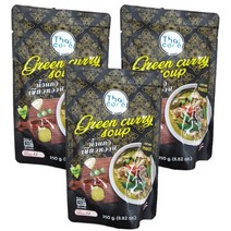 타이코코 그린커리 250g x 3개 태국카레수프 Thai coco Green Curry Soup, 1개