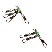 보스나 타코 축광 스냅도래 더블 트리플 주꾸미 낙지 문어 도래 직결 삼도래 채비소품 도래 스냅고리 민물 바다 루어 낚시, 3단 10호