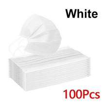 10-200pcs 일회용 외과 마스크 Earloop 6 종류 입 3 레이어 Meltblown 부직포 통기성 의료 얼굴, 07 100pcs White