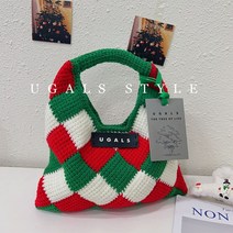체커보드 뜨개질 손가방 DIY 세트 내 손으로 만드는 뜨개 가방 미니백 핸드백 집콕 혼자놀기