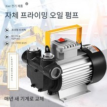 기어펌프 오일 고압 디젤 고점도 스테인레스 급유기, 검정색 12V 550W 고출력